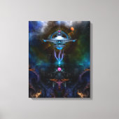 Space Station Ansarious Canvas afdrukken (Voorkant)