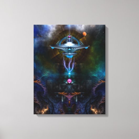 Space Station Ansarious Canvas afdrukken (Voorkant)
