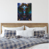 Space Station Ansarious Canvas afdrukken (Insitu (Slaapkamer))