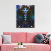 Space Station Ansarious Canvas afdrukken (Insitu (Woonkamer))