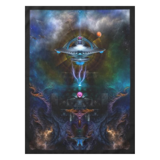 Space Station Ansarious Custom Table Cloth Tafelkleed (Voorkant)