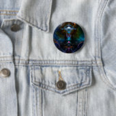 Space Station Ansarious Fractal Art Ronde Button 5,7 Cm (In situ)