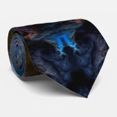 Space Station Ansarious Fractal Art Stropdas (Opgerold)