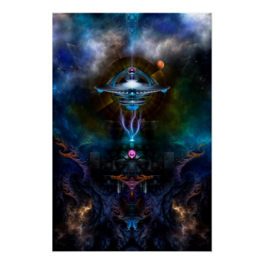 Space Station Ansarious Perfect Poster (Voorkant)