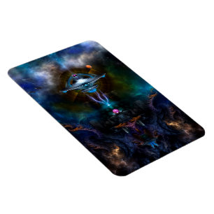Space Station Ansarious Photo Magnet Magneet