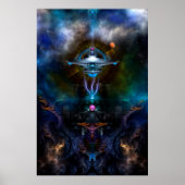 Space Station Ansarious Wall Poster (Voorkant)