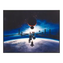 Space Station Freedom Poster