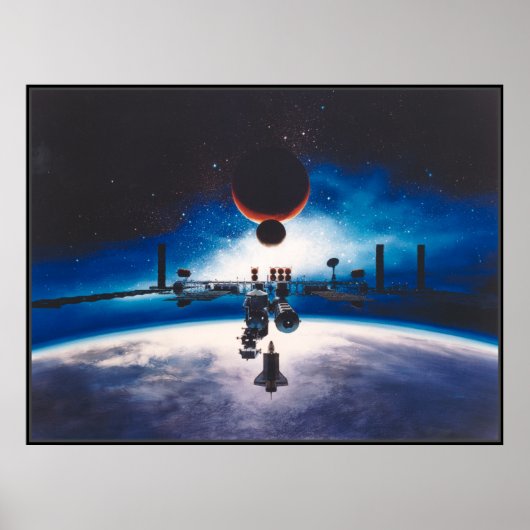 Space Station Freedom Poster (Voorkant)