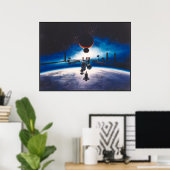 Space Station Freedom Poster (Thuiskantoor)