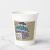 Space Station Sketch Papieren Bekers (Voorkant)