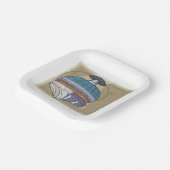 Space Station Sketch Papieren Bordje (Gebogen)