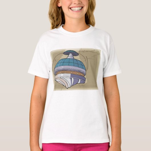 Space Station Sketch T-shirt (Voorkant)