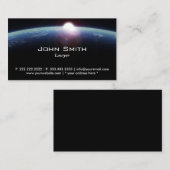 Space Sunrise Lawyer/Attorney Visitekaartje (Voorkant / Achterkant)