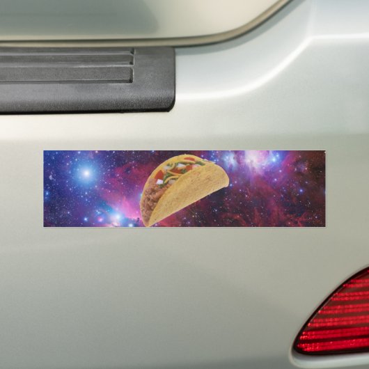 Space Taco Bumpersticker (Op auto)