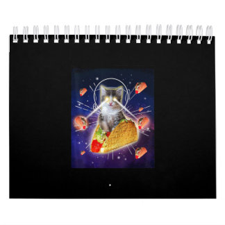 Space Taco Cat Laser Eyes Kalender