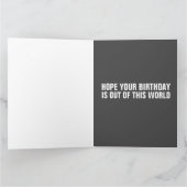 SPACE TACO CAT MET TACOS GIGANTISCHE VERJAARDAGSKA KAART (Binnen)