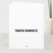 SPACE TACO CAT MET TACOS GIGANTISCHE VERJAARDAGSKA KAART (Achterkant)