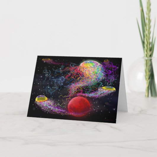 Space Tentacles-kaart Kaart (Voorkant)