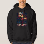 Space Text Solar System Galactic Astro Space Enthu Hoodie (Voorkant)