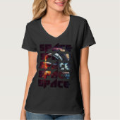 Space Text Solar System Galactic Astro Space Enthu T-shirt (Voorkant)
