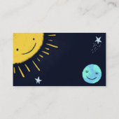 Space Theme Baby shower Luier Raffle Ticket Informatiekaartje (Achterkant)