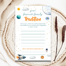 Space Theme Family Tradition Advice Baby Shower