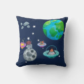 Space theme for children's room. kussen (Voorkant)