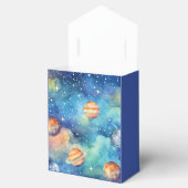 Space Theme Galaxy Planets Waterverf Dank u Bedankdoosjes (Geopend)