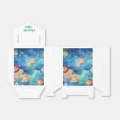 Space Theme Galaxy Planets Waterverf Dank u Bedankdoosjes (Uitgevouwen)