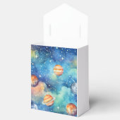 Space Theme Galaxy Planets Waterverf Dank u Bedankdoosjes (Geopend)