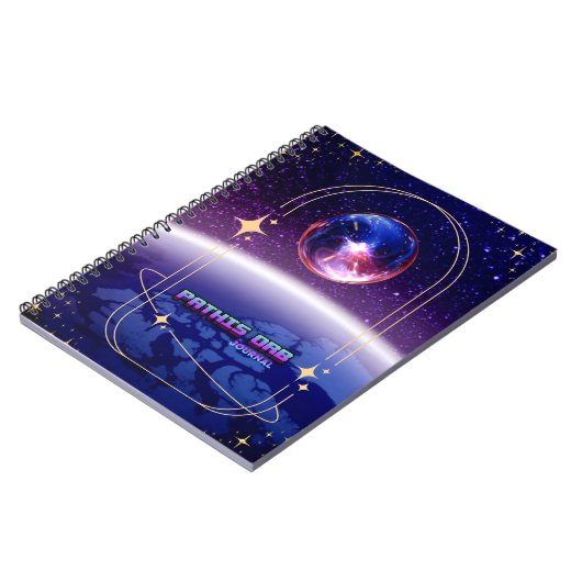 Space Theme Pathis Orb Notebook Journal Notitieboek (Linkerzijde)