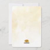 Space Tiger Baby shower Invitation Kaart (Achterkant)