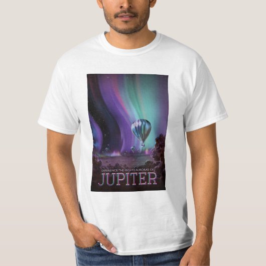 Space Travel Poster Jupiter T-shirt (Voorkant)