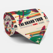 Space Travel Poster Necktie 7 Stropdas (Opgerold)