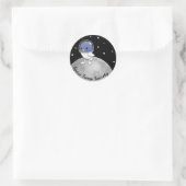 Space Tweep Society Logo-Sticker Ronde Sticker (Tas)