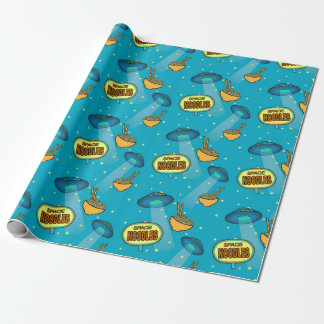 Space Ufo Night Sky Cadeaupapier