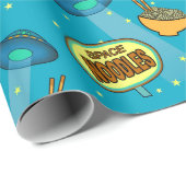 Space Ufo Night Sky Cadeaupapier (Rol Hoek)
