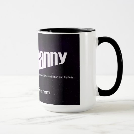 Space Unicorn 15 oz ringer mok (Rechts)