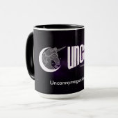 Space Unicorn 15 oz ringer mok (Voorkant links)