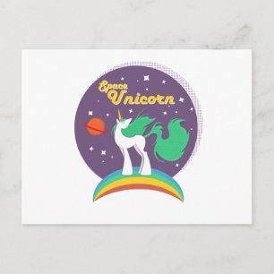 Space Unicorn Briefkaart