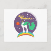 Space Unicorn Briefkaart (Voorkant)