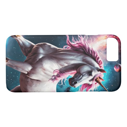 Space Unicorn Case-Mate iPhone Case (Achterkant (Horizontaal))