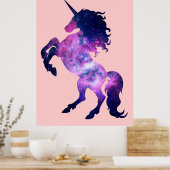 Space unicorn poster (Keuken)