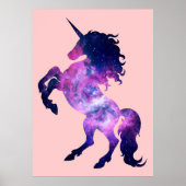 Space unicorn poster (Voorkant)