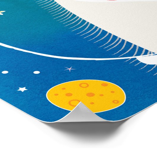 Space Unicorn Poster (Hoek)