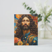 *~* Space Universe Earth AP50 Knap Man Briefkaart (Staand voorkant)