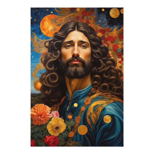 *~* Space Universe Earth AP50 Knap Man Foto Afdruk (Voorkant)