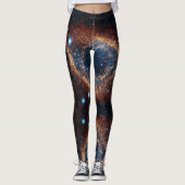 Space Universe Helix Nebula - Power Yoga Leggings (Voorkant)