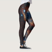 Space Universe Helix Nebula - Power Yoga Leggings (Rechts)
