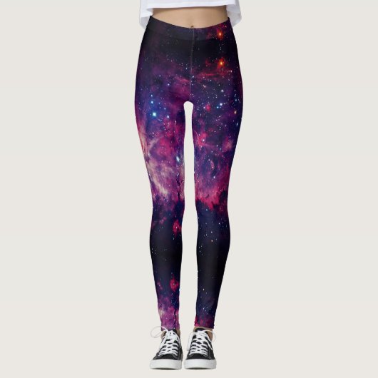 Space Universe - Power Yoga Leggings (Voorkant)